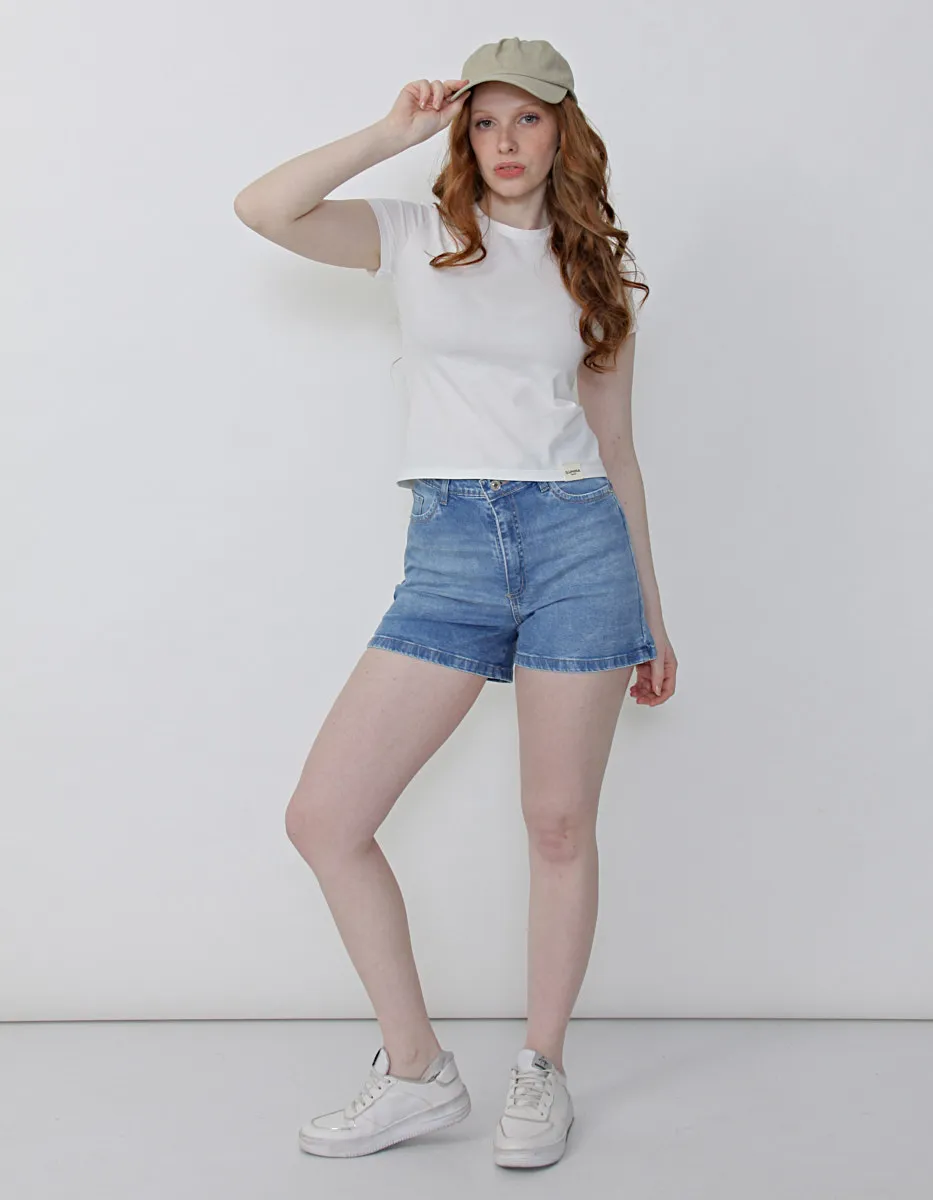 Art 3651 Short Mom Comfort Denim Isabella