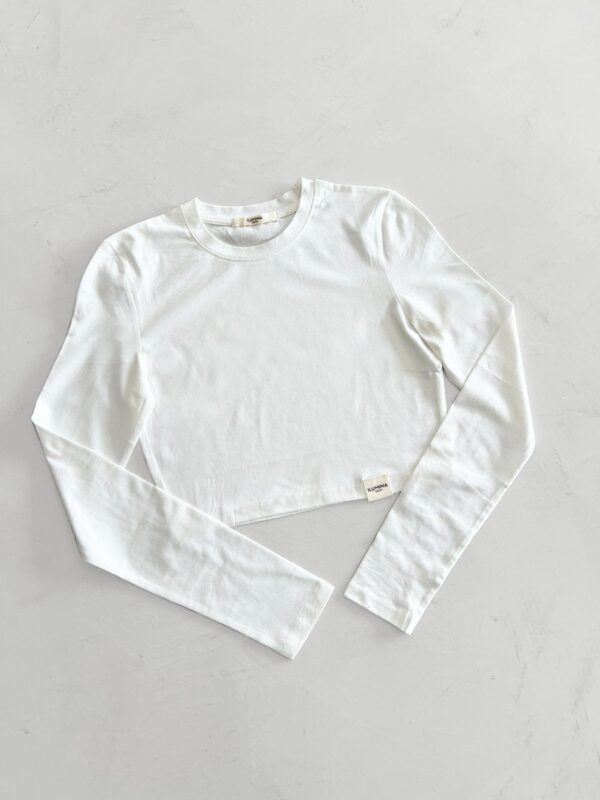 Art. 9030 Remera Baby Tee Manga Larga - Imagen 2