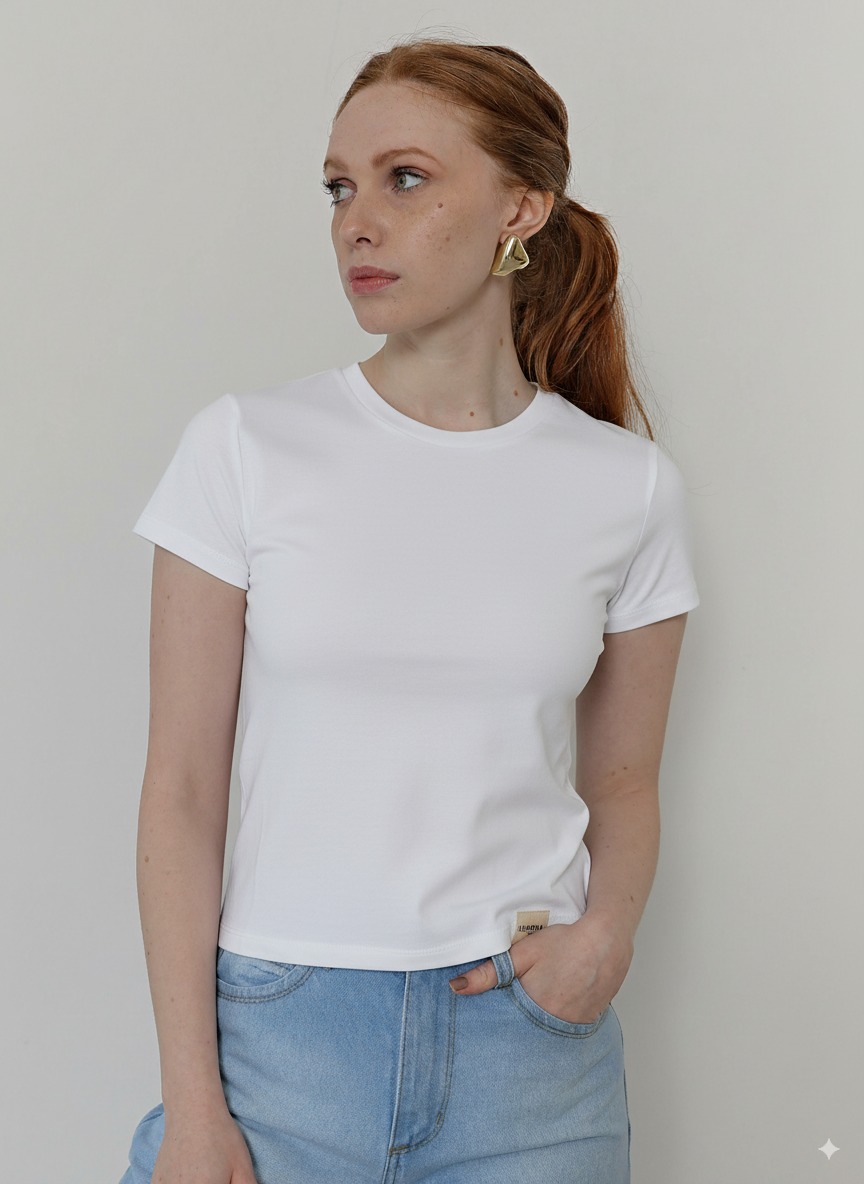 Art.9031 Remera Baby Tee Manga Corta