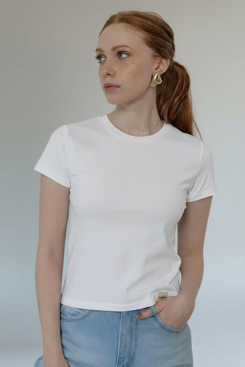 Art.9031 Remera Baby Tee Manga Corta