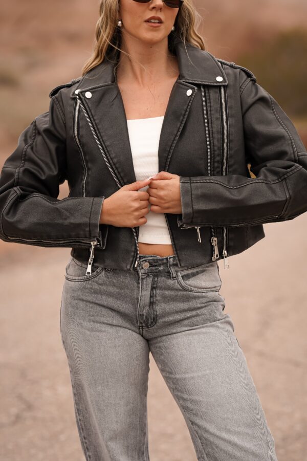 Art 3091 Campera Eco Cuero Ilumina