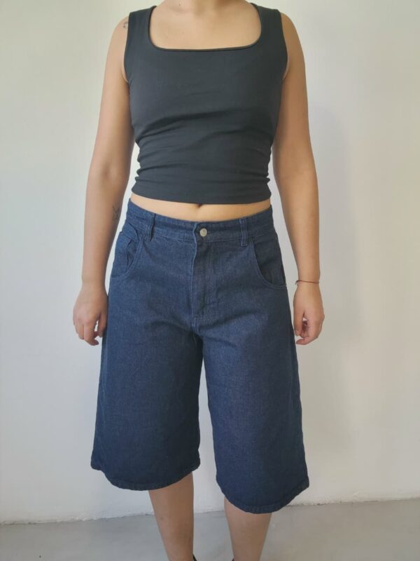 Art 8017 Bermuda Baggy RAW DENIM - Imagen 4
