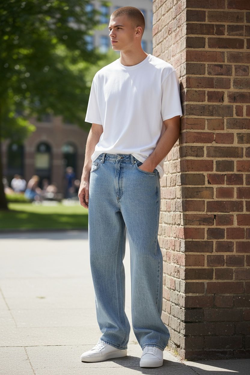 Art 8014 Pantalon basico azul claro