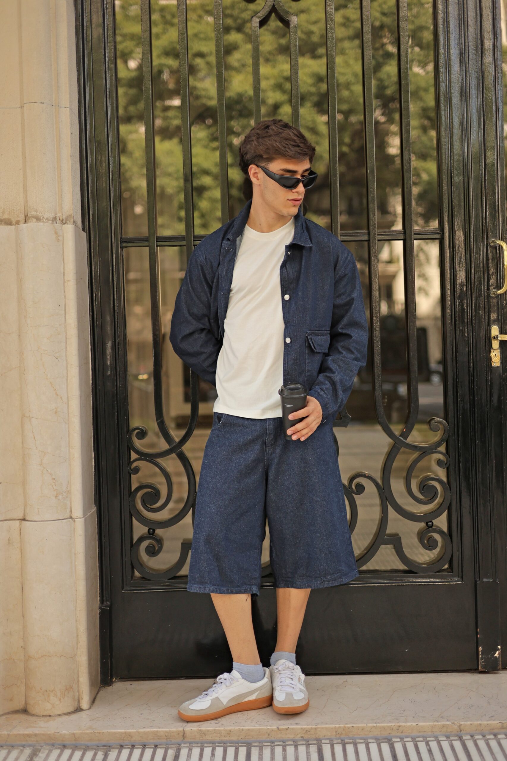 Art 8017 Bermuda Baggy RAW DENIM unisex